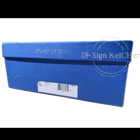 Stuart Weitzman Black Tiemodel Suede Pointed Toe heeled over the knee boots - Picture 13 of 14